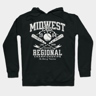 Vintage Youth Baseball League // 1984 Midwest Elite Regional Championships // Retro Baseball Lover Hoodie